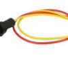 Kontrolka; KLP5Y/24V; 10mm; podświetlenie LED 12-24V; żółty; z przewodem; czarny; IP20; LED 5mm; 27mm; Elprod; RoHS