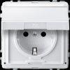 MEG2312-7219 Socket, hinged cover, label field, protection against contact, p