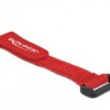 Delock Opaska kablowa na rzepy (D x S) 150 mm x 20 mm czerwony 5 szt.