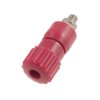 Gniazdo laboratoryjne 4mm, izolowane M5 25A czerwone