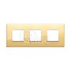 Ramka ozdobna Eikon Evo, 2+2+2M, Polished Gold, 21644.09