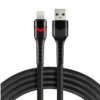 Kabel Przewód Pleciony Usb - Lightning Rgb Led Everactive Cbb-1Ibr 100Cm Z...