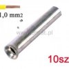 Tulejka metalowa 1x10mm KRN010010 ( 10szt)
