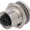 Gniazdo M12 5-Pin Żeńskie Kod B-Profibus Lutowanie Ip67 60V T4131412051-000