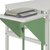 Manuflex AU0004.6011 Regulacja wysokości stołu roboczego do stołów roboczych i stołów roboczych, szer. X głęb. 500 x 800
