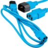 Przedłużacz Zasilający 230V Iec320 C14/ C13 0,8M Niebieski