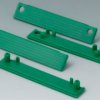 Cover strip, straight, PC, (W) 80 mm, green, C2201086