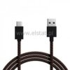 Kabel WT USB - WT USB typ C czarny 1m (3.0)+ oplot