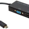 Adapter wyświetlacza VALUE USB typu C — VGA/HDMI