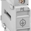 Neutral conductor/PE terminal, through-t