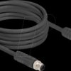 80522 M12 Cable L-coded 4 pin male to female PUR suitable for drag cha