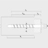 Wkręt do betonu 5x30mm z łbem sześciokątnym /opak. = 100 szt./ (9ZG530BTSB) CELO