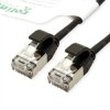 ROLINE GREEN F/UTP DataCenter Patch Cord Cat.6A (Class EA), LSOH, bardzo cienki, czarny, 1 m
