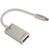 AUDA CableTime Adapter USB 3.1 typ-C - DisplayPort 4K@60 (wtyk / gniazdo) srebrny 15cm