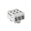 Zacisk uniwersalny szary 3xAl/Cu 2,5-35mm² 1500V złączka szynowa OTL35-3x Morek