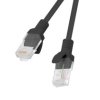 PATCHCORD KAT.5E 1M CZARNY FLUKE PASSED LANBERG 10-PACK