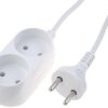 Przedłużacz 2-Gniazda B/U 10A 10M /Omy 2X1/ Biały Ps-260