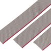 Ribbon cable, 10 pole, pitch 1 mm, 0.089 mm², AWG 28, PVC, gray/red, 63901015621