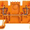 Through terminal block, spring balancer connection, 0.5-1.5 mm², 2 pole, 17.5 A, 6 kV, orange, 1775500000