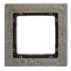 DECO Ramka uniwersalna pojedyncza - beton (ramka: ciemnoszary spód: czarny) ciemny szary 28-12-DRB-1