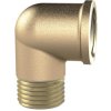 Angle piece, L 41 mm, 16 bar, brass, for pipe systems, 194111