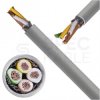 Kabel sterowniczy BiT LiHCH 4x0,75mm2 szary 300/300V ekranowany bezhalogenowy LSOH Dca linka Bitner