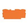WAGO 2004-1392 1mm End and Intermediate Plate for 2004-1300 Series Orange