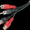 2x RCA plug to 2x RCA connector, 1.5 m