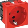 Gniazdo 0 stopni, 1-drożny styk ochronny, dorsz. OBO Bettermann, 6120292, czerwony, (S x W x G) 45 x 45 x 42 mm