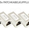 MOD8-VM6A-5 Patch cable coupler Cat. 6A, RJ45, fully shielded, 5pcs SET
