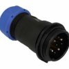 SPP2911-9WZ Wtyk 9 pin (4+5) na kabel (13-16mm) okrągły, zakręcany, wodoodporny - gwint zewnętrzny (25A)