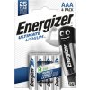 4 x bateria foto litowa Energizer L92 Ultimate Lithium R03 AAA
