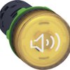 Schneider Electric XB5KS2G8 XB5KS2G8 Brzęczyk podświetlenie, zawiera gniazdo lampy (D x S x W) 55 x 29 x 29 mm żółty 1 s