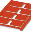 PA device marker, (L x W) 17.6 x 27 mm, red, sheet with 8 pcs, 0830289