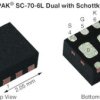 SiA817EDJ P-Channel 30 V (D-S) MOSFET with Schottky Diode