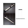 Lampa podwieszana LED Paulmann Lento 79693 LED wbudowany na stałe 37 W czarny (błyszczący) 4400 lm