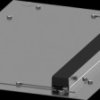 Roof plate, with cable entry, steel, (W x H x D) 400 x 25.5 x 600 mm, 8PQ2304-6BA03