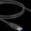 81030 USB 3.0 cable, A plug to 90° Micro-B, 18 mm M2, 1.0 m