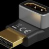 72009 8K HDMI adapter HDMI plug > HDMI socket 90° angled