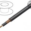 Przewód: koncentryczny RG58 1x0,5mm2 linka Cu silikon czarny, cena za 1m, 61.7580-21