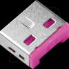 UL03P2PK Port lock, USB type A, 100 pieces, pink
