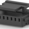 Plug/socket housing, 8 pole, pitch 1 mm, straight, black, 2367198-8