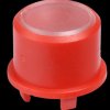 1FS081 1FS cap for Multimec 5 - Ø 9.6 mm, red, transparent surface