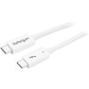 StarTech.com TBLT34MM50CW Thunderbolt 3 Cable - 40Gbps - 0.5m - White - Thunder