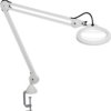 Magnifier Lamp, 5 Diopter Glas Lens 9W LED Ring, Flex-Arm VisionLUXO LFG028199