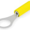 Insulated ring cable lug, 0.129-0.326 mm², AWG 26 to 22, 5 mm, yellow, 324075