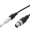 Przyłącze WTYK Jack 6.3MN-WTYK mikrofonowy XLR 1.5m