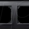 489203 M-PLAN real glass frame - 2-gang, onyx black