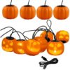 Girlanda Bateryjna 8Xled Ozdobne Dynie 4,45M Lampki Halloween + Usb C