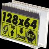 EA DOGM128E-6 LCD graphic module, 55x 46 mm, yellow / green